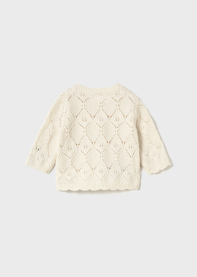 Cardigan in maglia neonata Mayoral