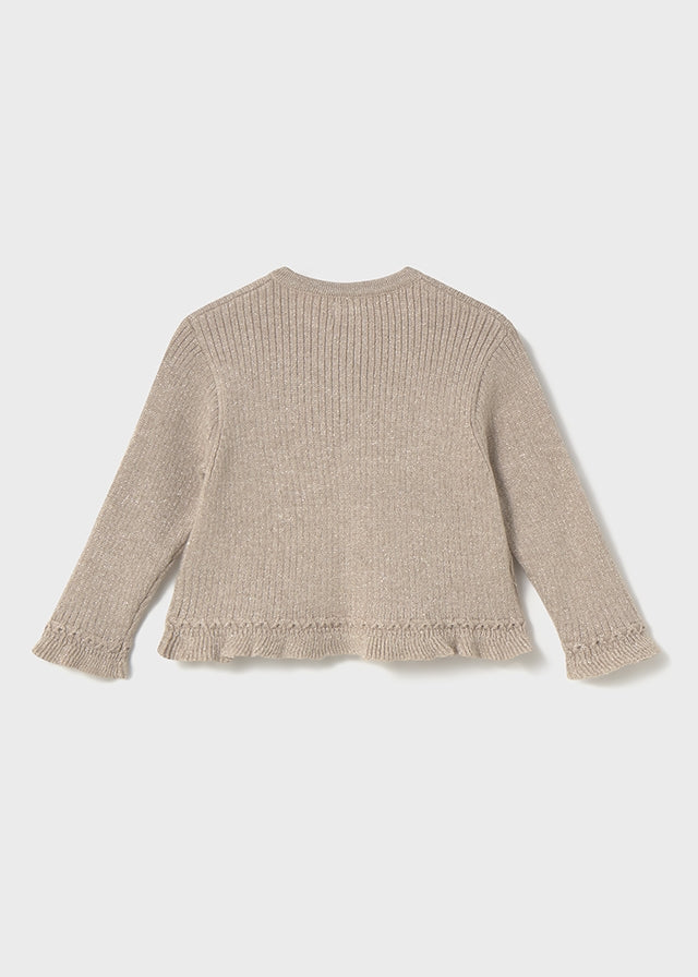 Cardigan volant tricot baby femmina Mayoral