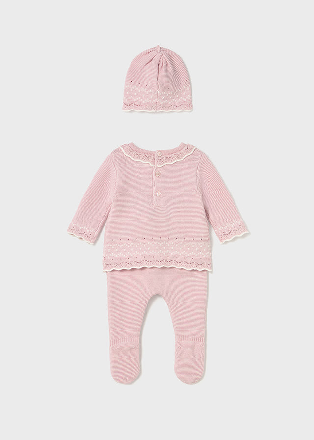 Completo 3 pezzi neonata Mayoral