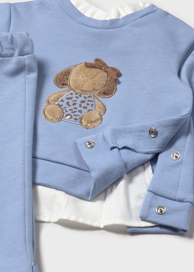 Completo pantalone e felpa neonata Mayoral