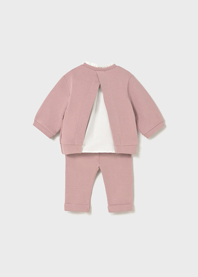 Completo pantalone e felpa neonata Mayoral