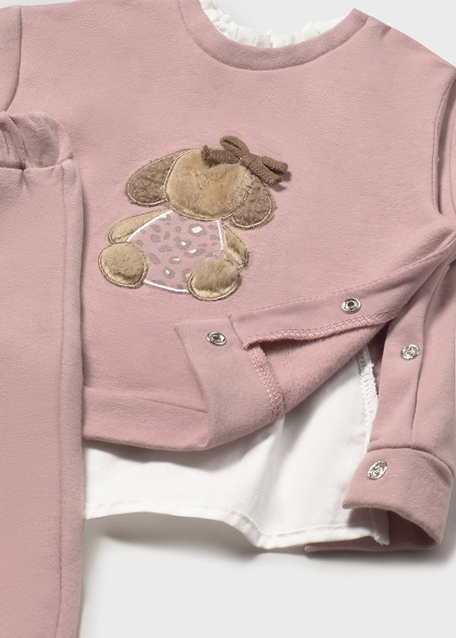 Completo pantalone e felpa neonata Mayoral