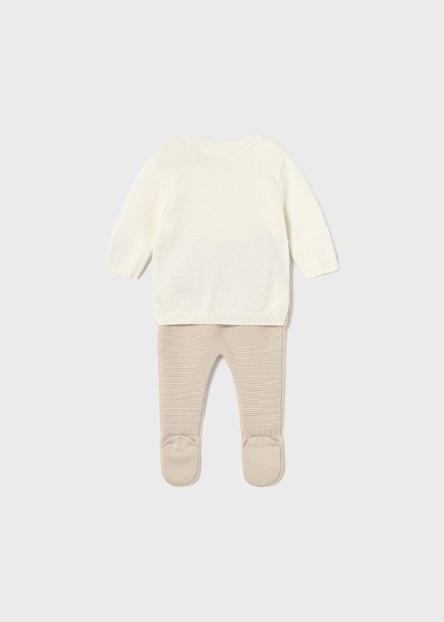 Completo ghettina e maglione neonato Mayoral