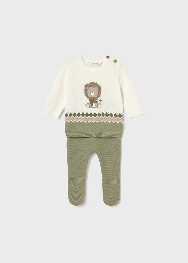 Completo ghettina e maglione neonato Mayoral