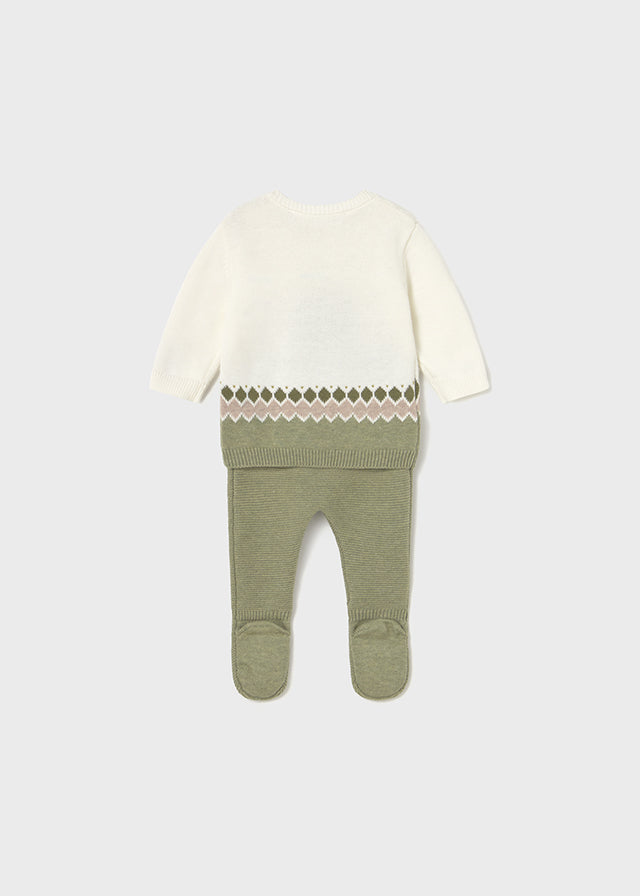 Completo ghettina e maglione neonato Mayoral