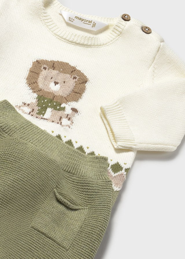 Completo ghettina e maglione neonato Mayoral