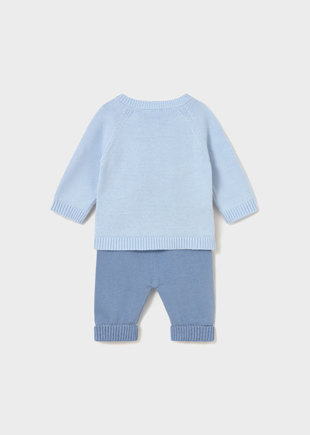 Completo pantalone e maglione neonato Mayoral