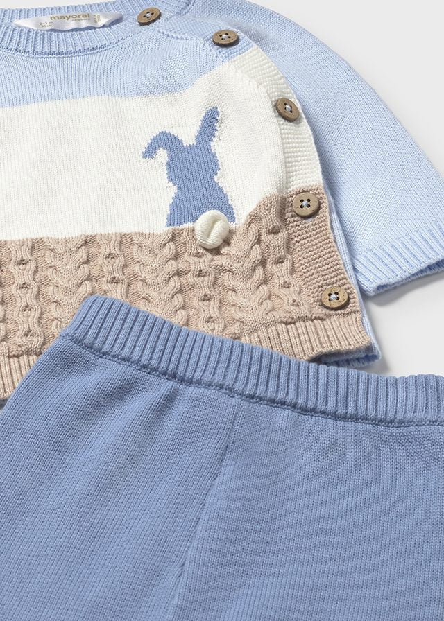 Completo pantalone e maglione neonato Mayoral