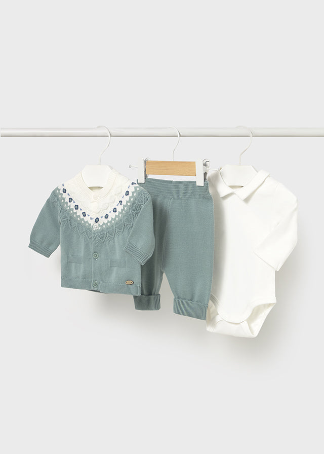 Completo 3 pezzi neonato Mayoral