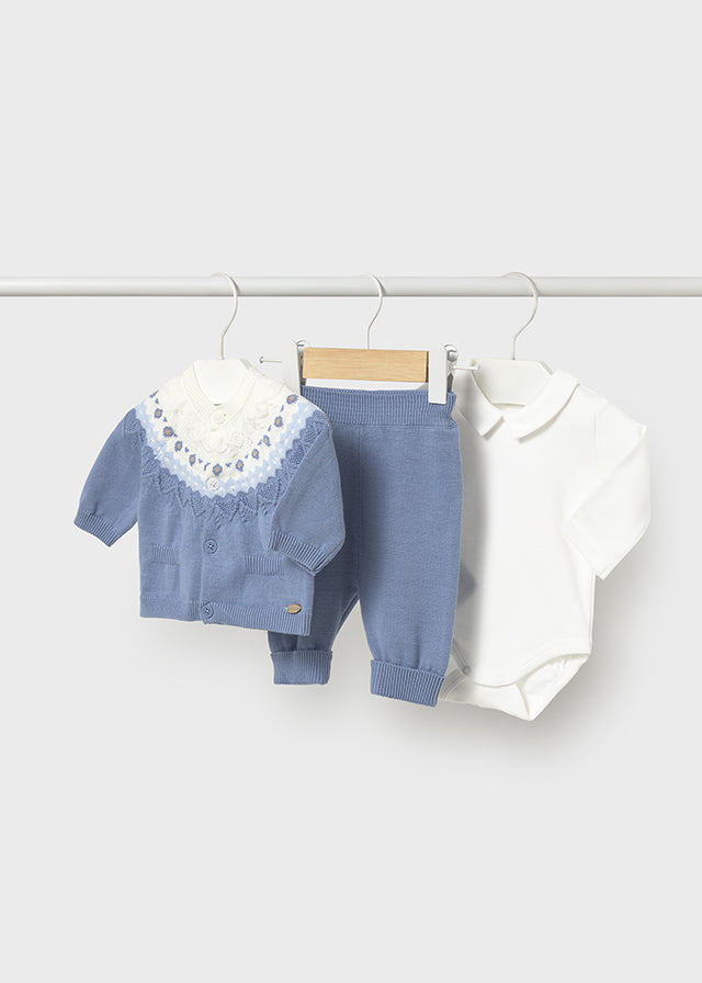 Completo 3 pezzi neonato Mayoral