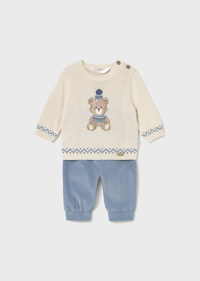 Completo 2 pezzi con pantalone neonato Mayoral