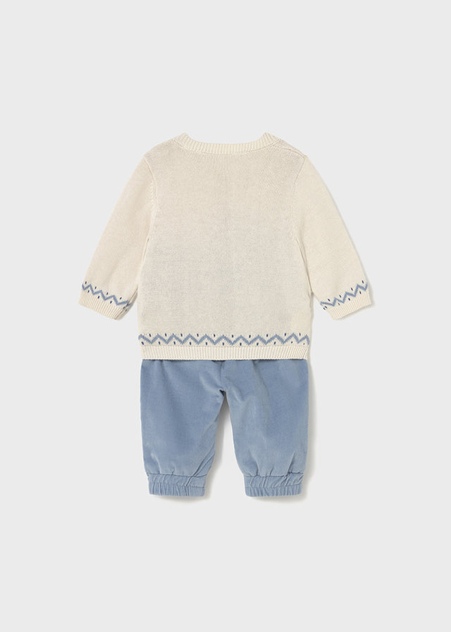 Completo 2 pezzi con pantalone neonato Mayoral