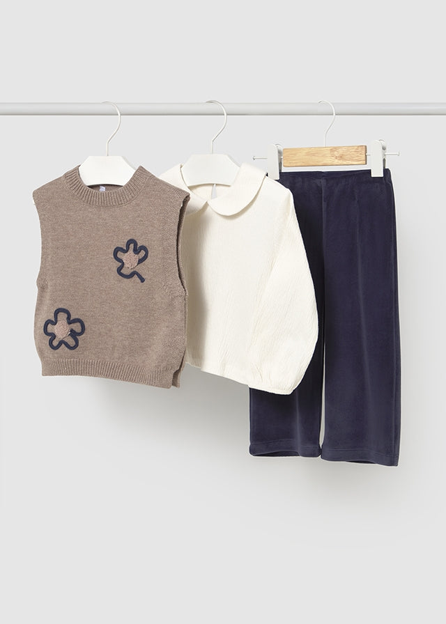 Completo 3 pezzi baby femmina Mayoral