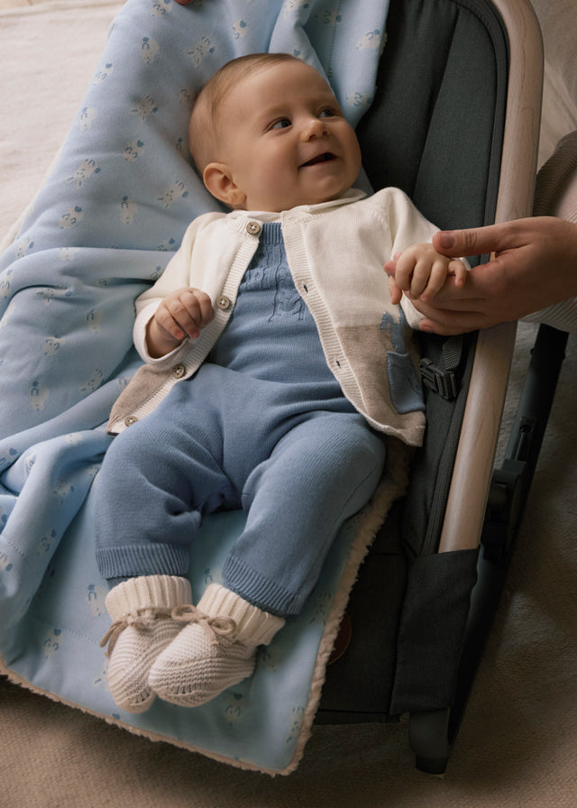 Completo salopette 3 pezzi neonato Mayoral