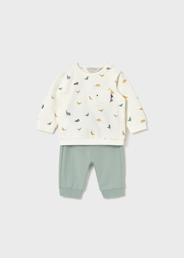 Completo 2 pezzi dinosauro neonato Mayoral