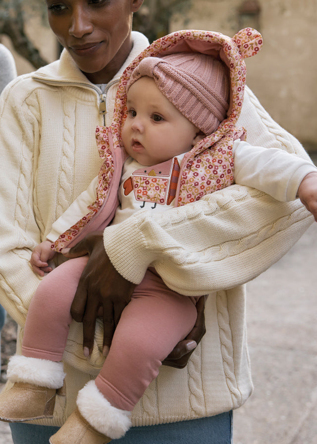 Completo 3 pezzi con gilet e pantalone neonata Mayoral