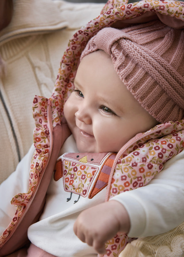 Completo 3 pezzi con gilet e pantalone neonata Mayoral