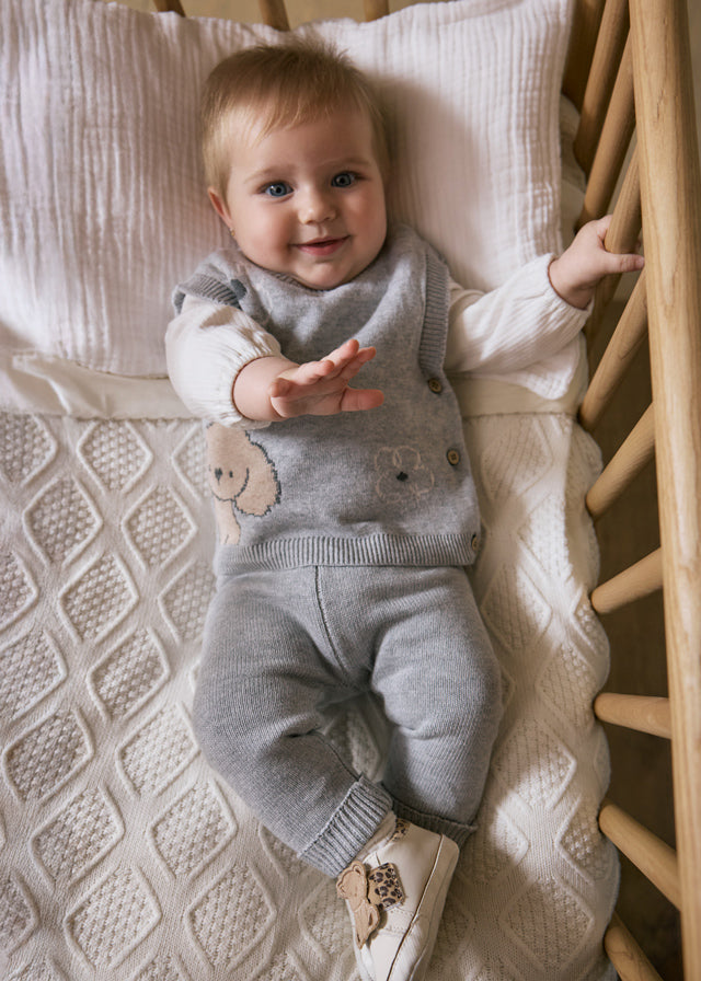 Completo con gilet neonata Mayoral