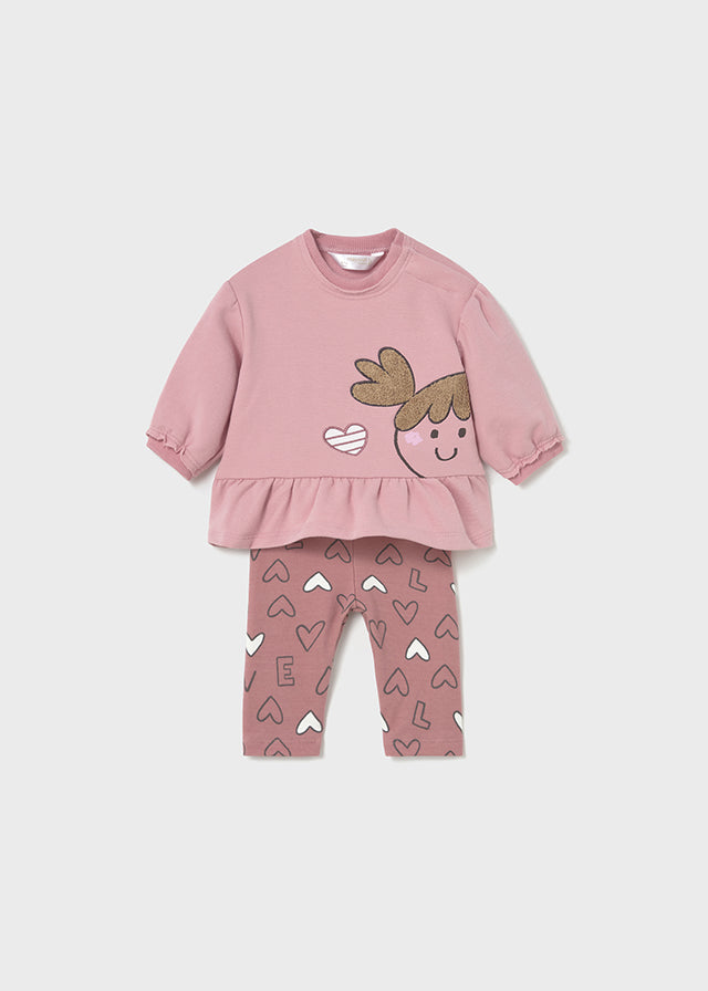 Completo 2 pezzi con leggings neonata Mayoral