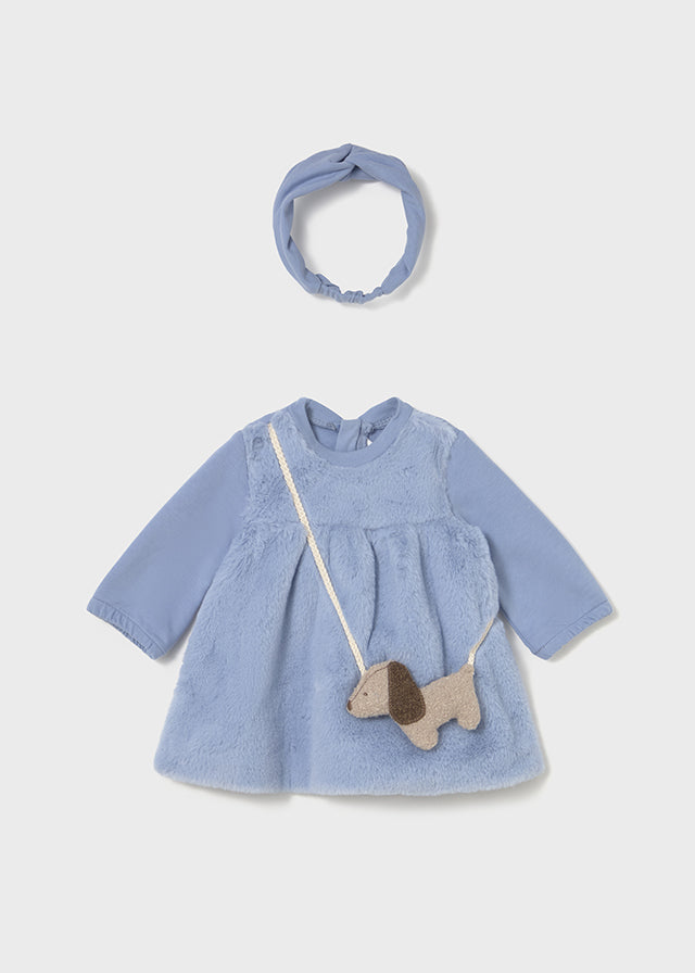 Vestito con borsetta neonata Mayoral