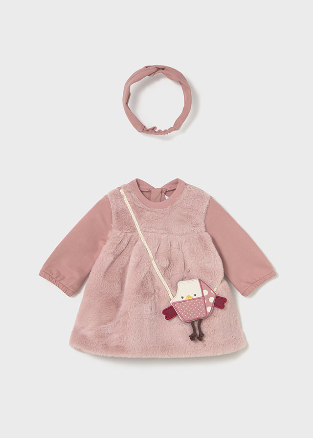 Vestito con borsetta neonata Mayoral