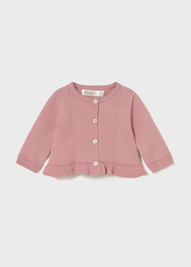 Completo 3 pezzi con gonna in tulle neonata Mayoral