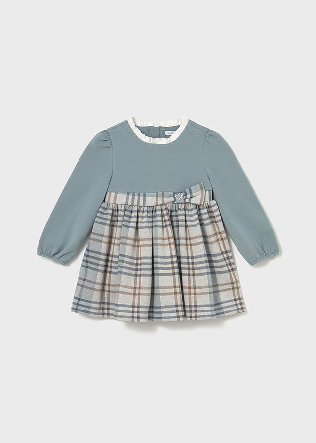 Vestito quadri combined baby femmina Mayoral