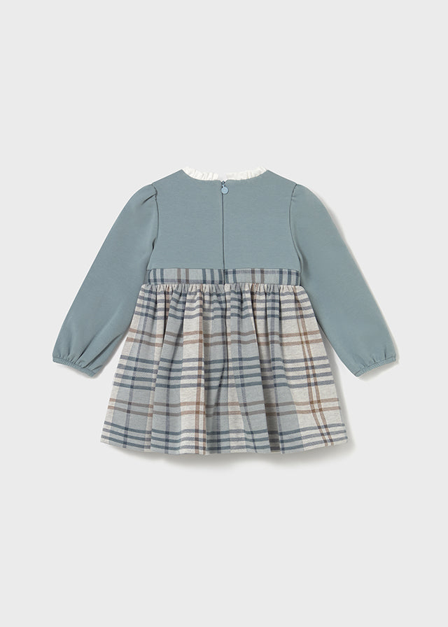 Vestito quadri combined baby femmina Mayoral