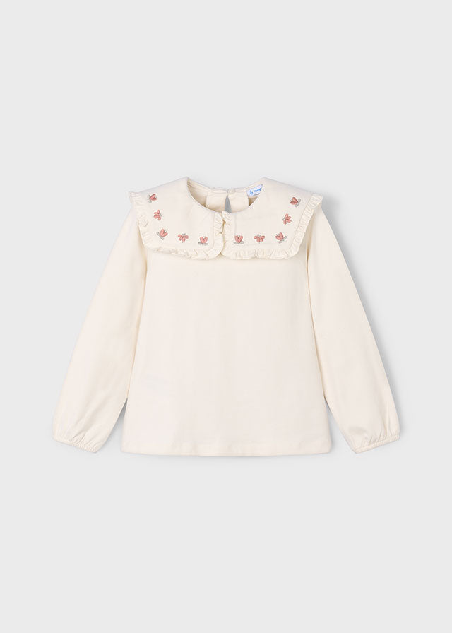 Blusa collo con volant bambina Mayoral