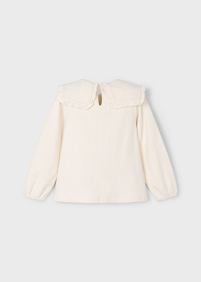 Blusa collo con volant bambina Mayoral