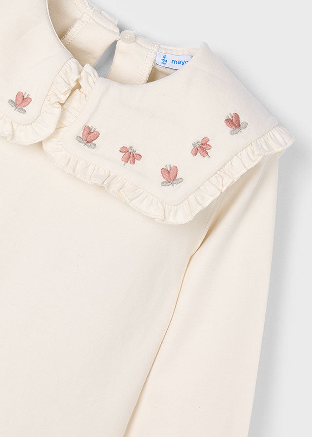Blusa collo con volant bambina Mayoral