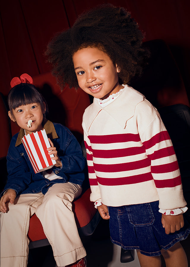 Maglione righe bambina Mayoral