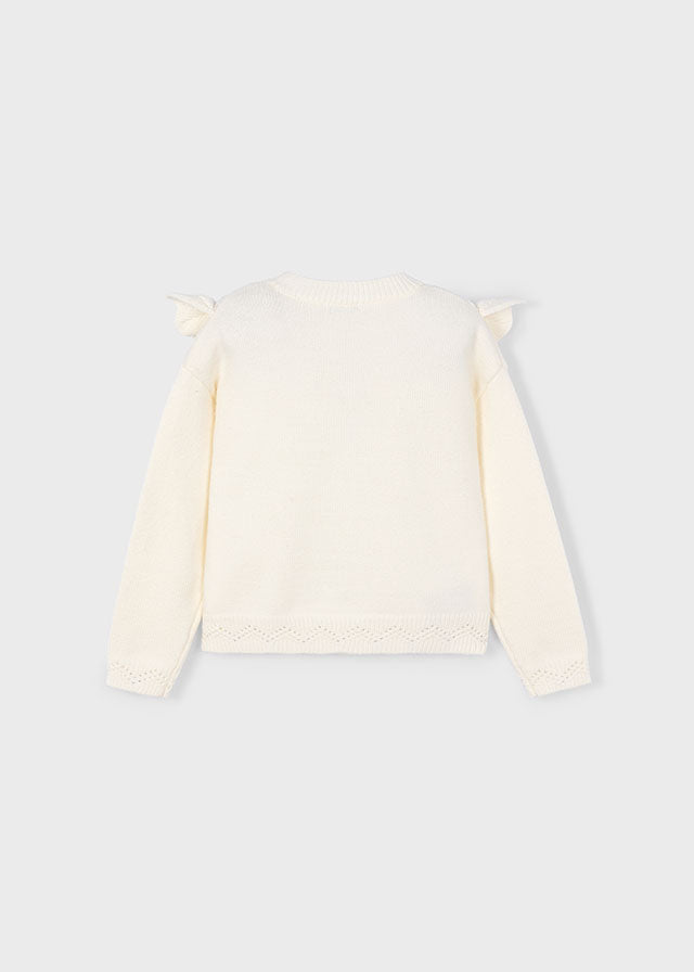 Maglione tricot trafori bambina Mayoral