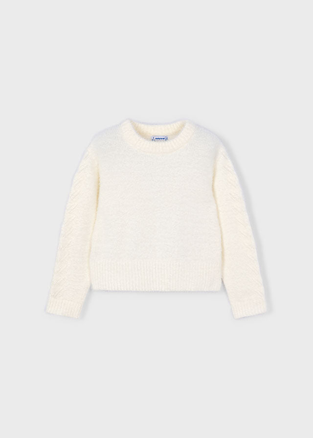 Maglione pellicciotto bambina Mayoral