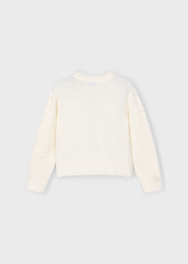 Maglione pellicciotto bambina Mayoral