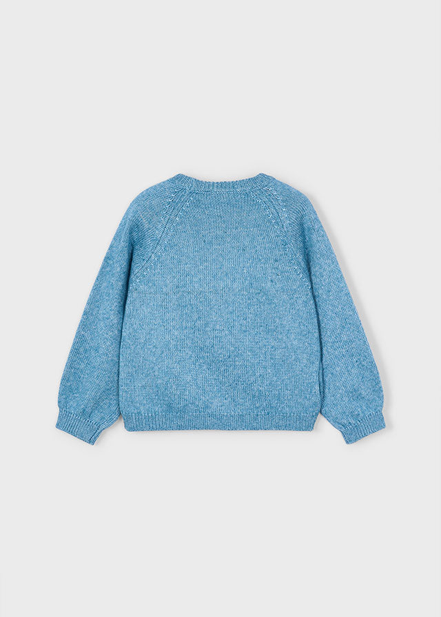 Maglione fiori applicazione bambina Mayoral