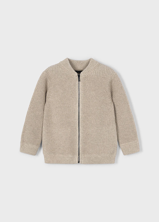 Cardigan in maglia con zip bambino  Mayoral