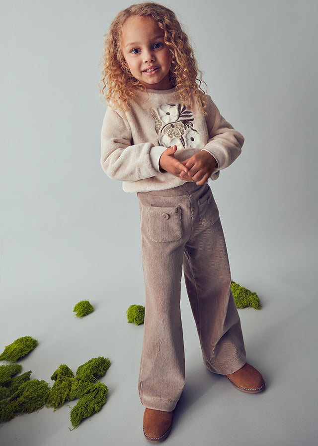 Pantalone velluto a costine bambina Mayoral