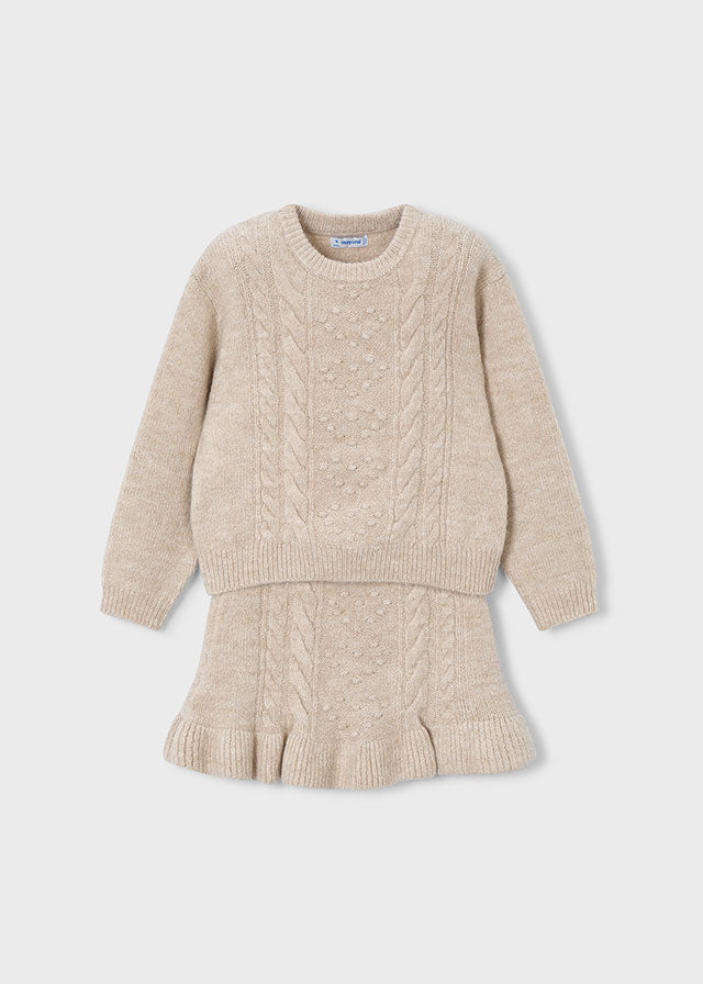 Completo gonna e maglione bambina Mayoral