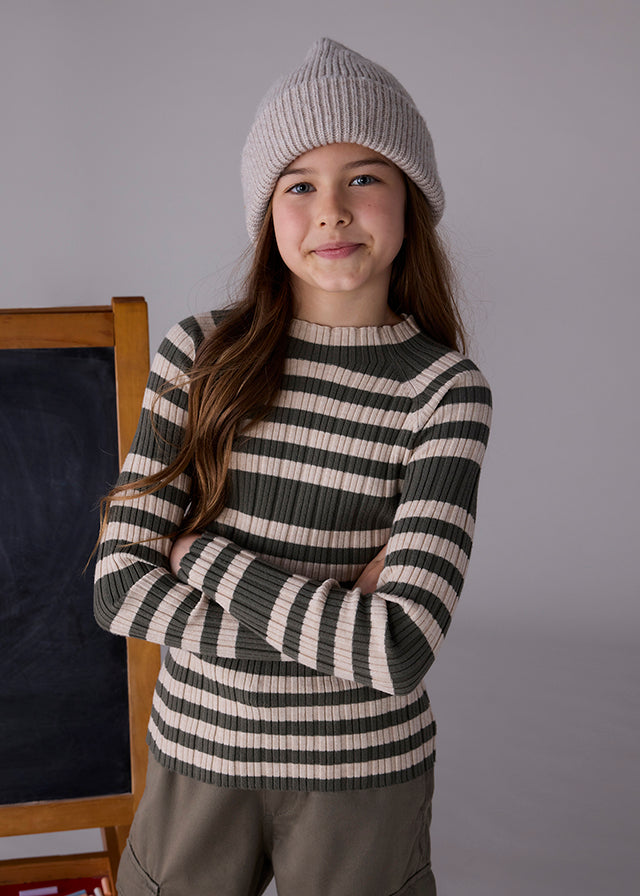 Maglietta lupetto tricot ragazza Mayoral