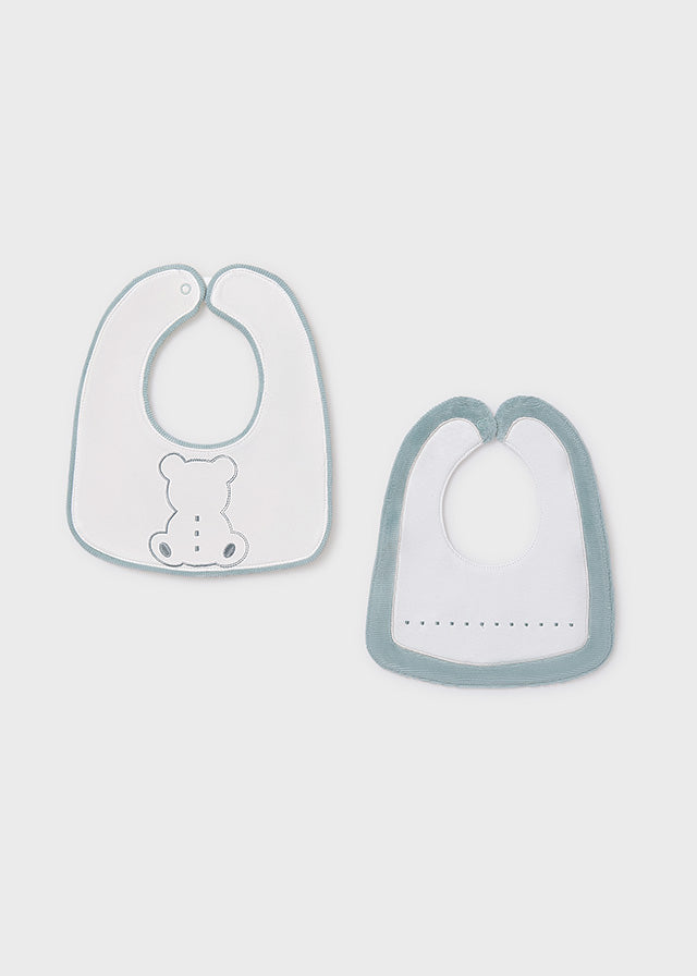 Set 2 bavaglini impermeabili neonato Mayoral