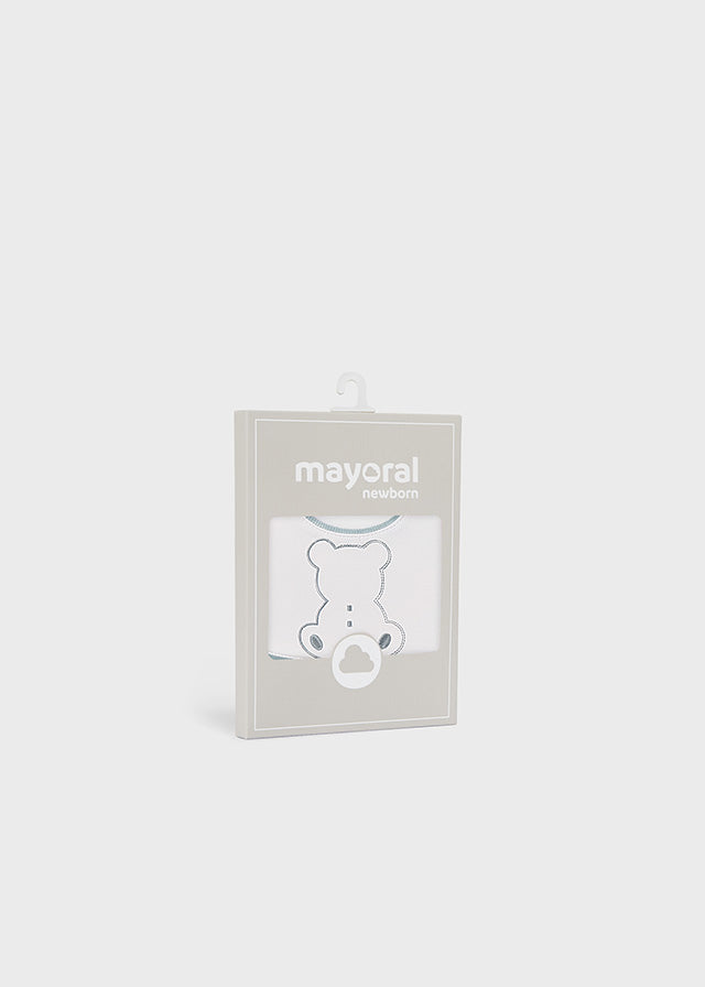 Set 2 bavaglini impermeabili neonato Mayoral