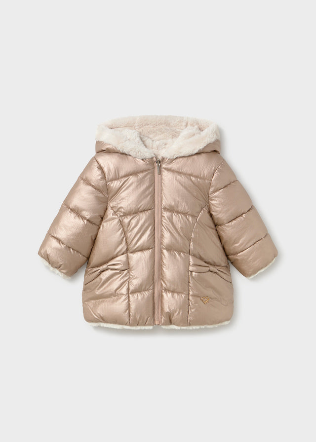 Giubbotto reversibile con pelliccia baby girl Mayoral