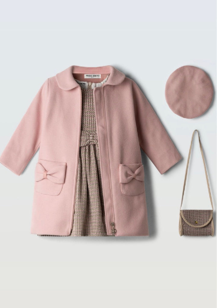 Cappotto con vestito, borsa e cappello bambina Ebita