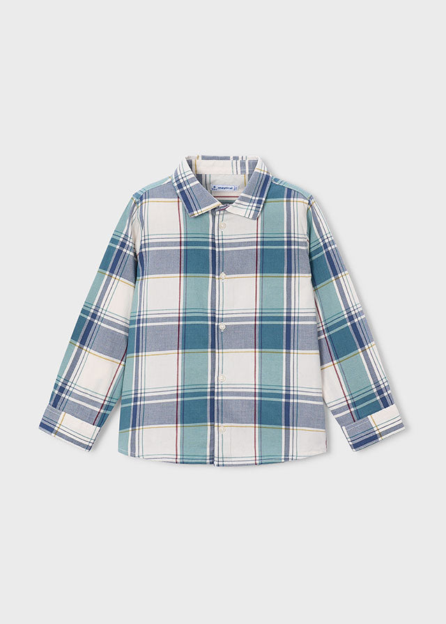 Camicia manica lunga quadri bambino Mayoral