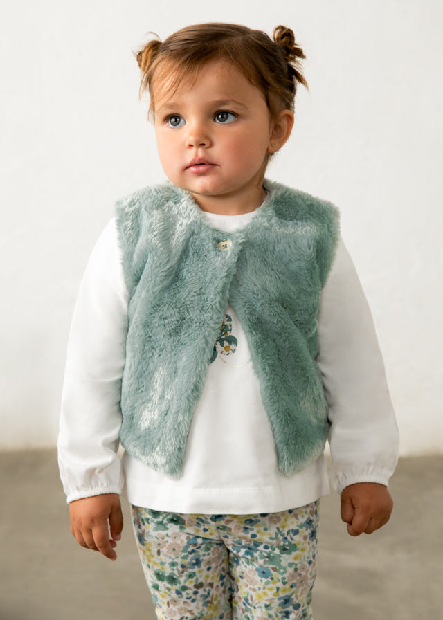Completo leggings gilet 3 pezzi baby girl Mayoral