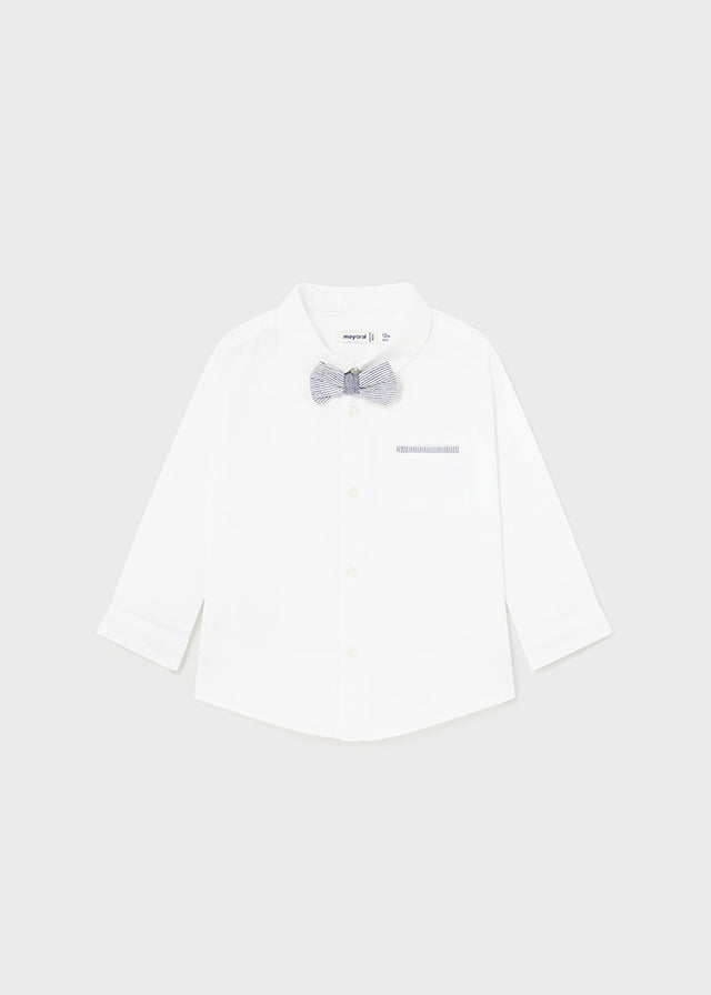 Long sleeve shirt with bow tie baby boy 