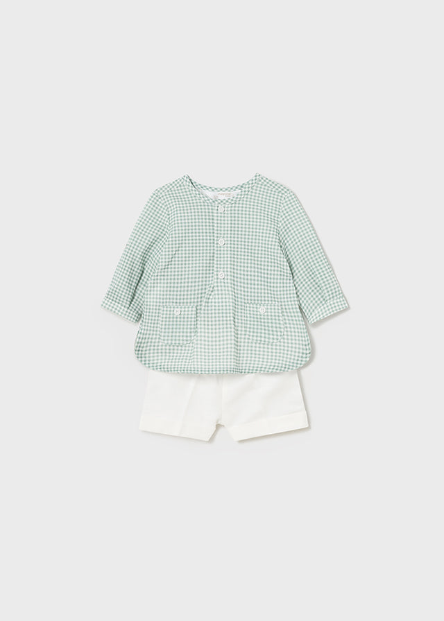 2-piece gingham baby set 