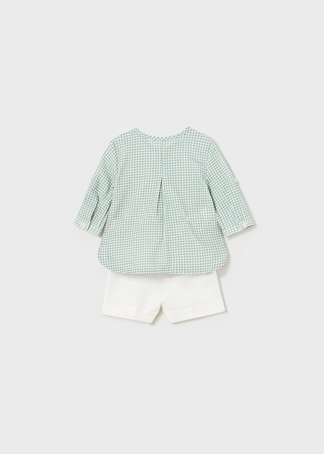 2-piece gingham baby set 