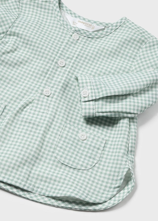 2-piece gingham baby set 